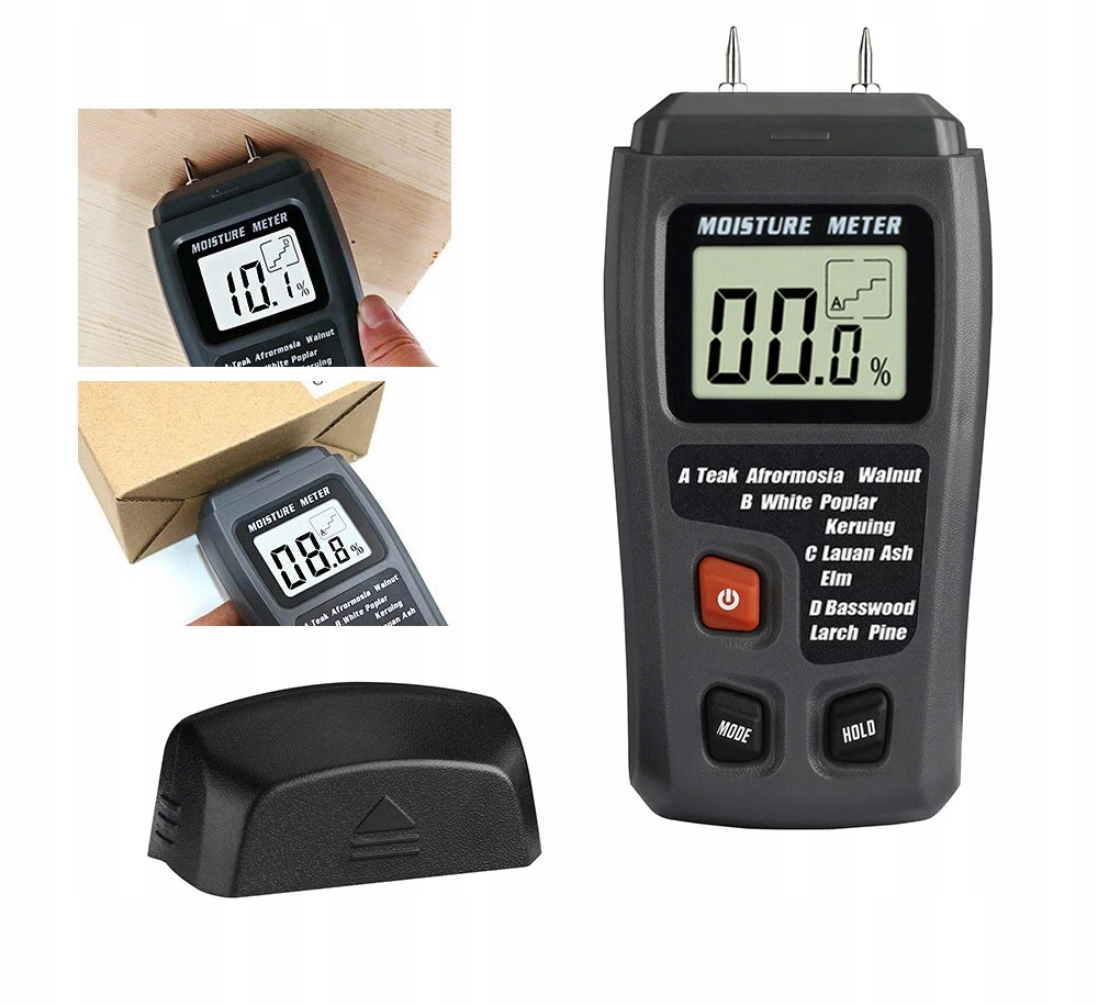 WILGOTNOŚCIOMIERZ HIGROMETR MIERNIK DO DREWNA 9V Kod producenta TL2244527