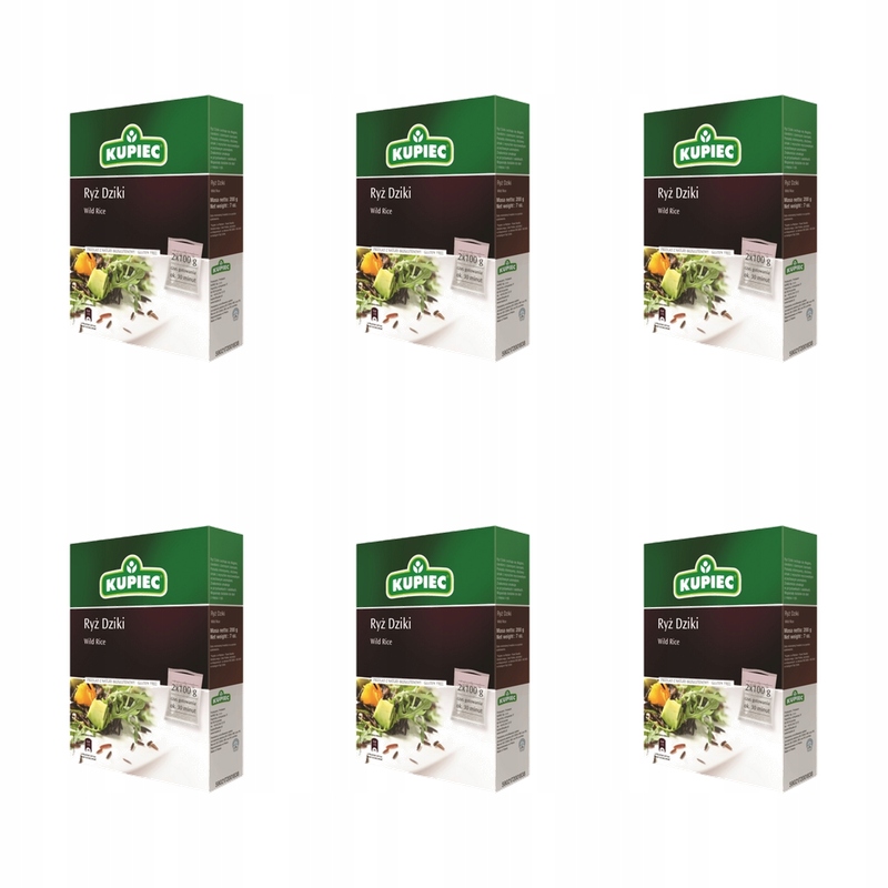 Kupiec Ryż dziki 2 x 100g X6