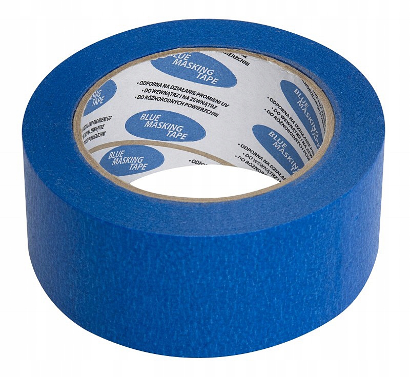 TAŚMA MASKUJĄCA MALARSKA NIEBIESKA 25 mm x 50 mb Długość 50 m