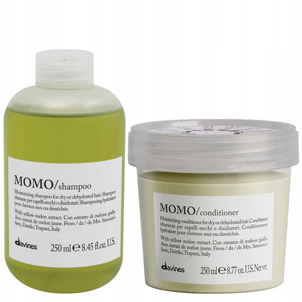 Davines Momo sada pro vlasy s tendencí k krepatění: šampon 250 ml, kondicionér 250 ml