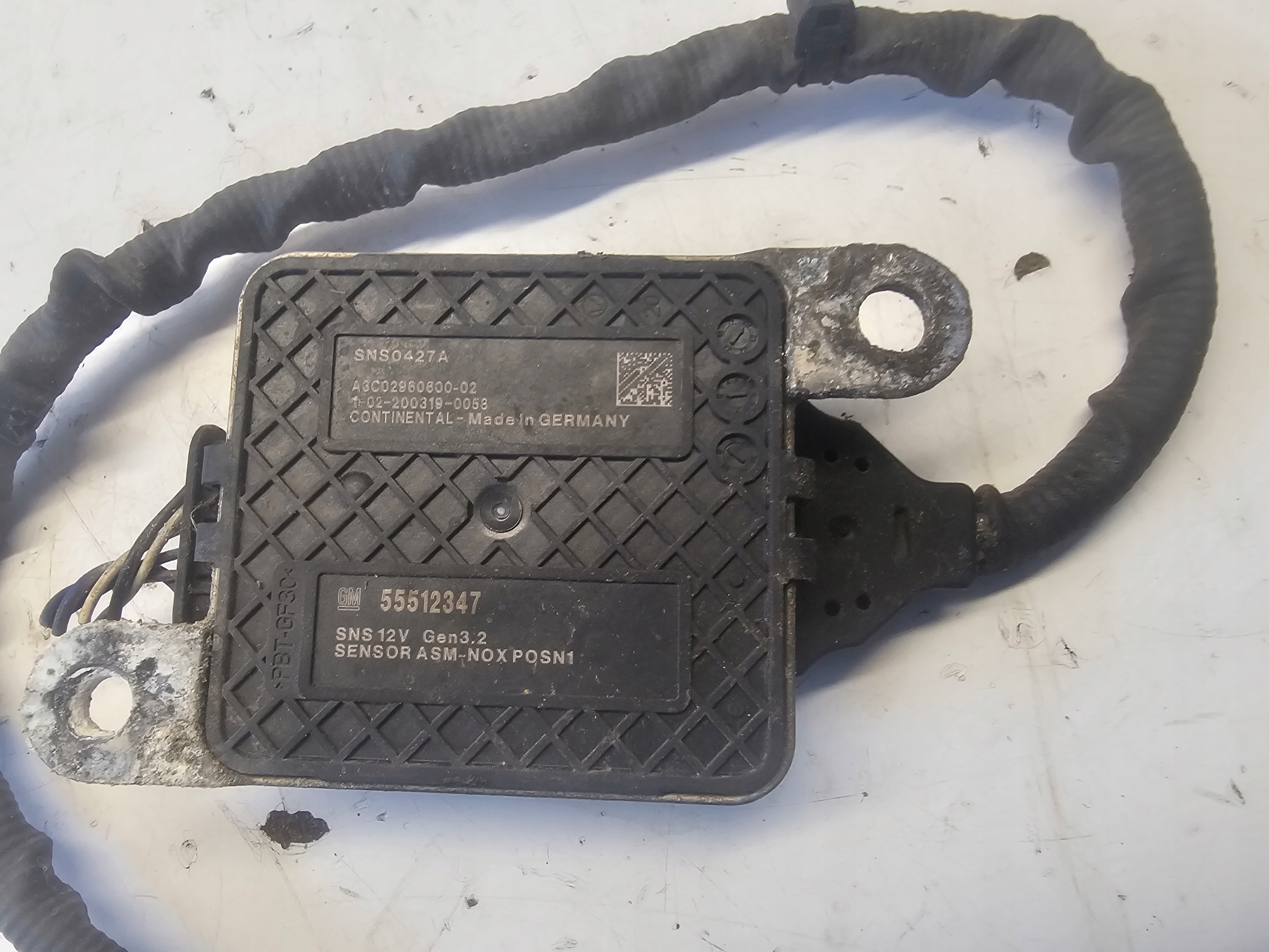 OPEL INSIGNIA B SONDA NOX ADBLUE Sensor TLENKU B20DTH 2.0 CDTI 55512347