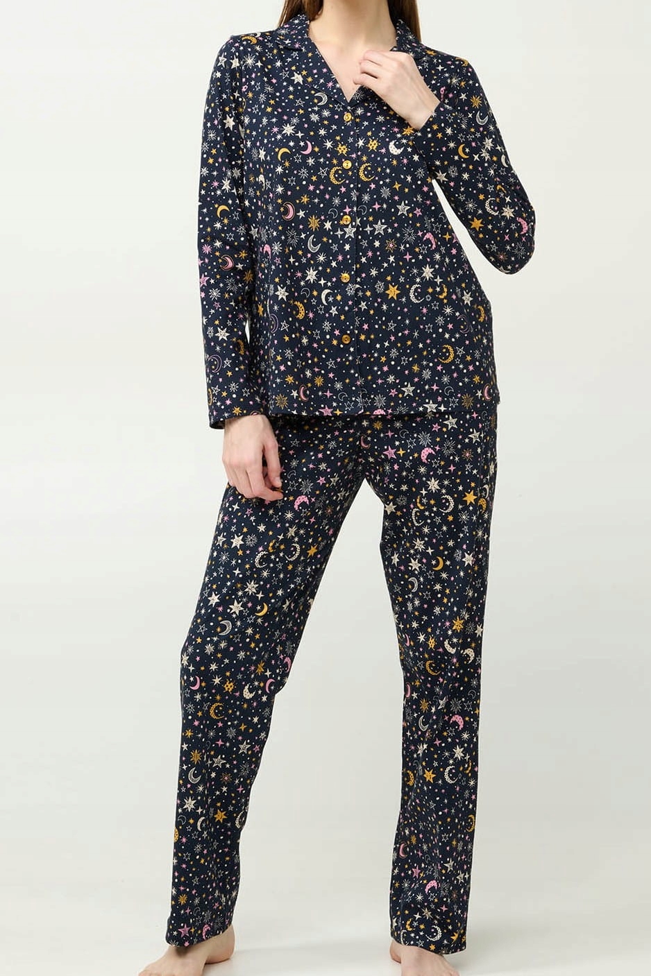 Dámské rozepínací pyžamo Vamp 23202 [Velikost 2XL]