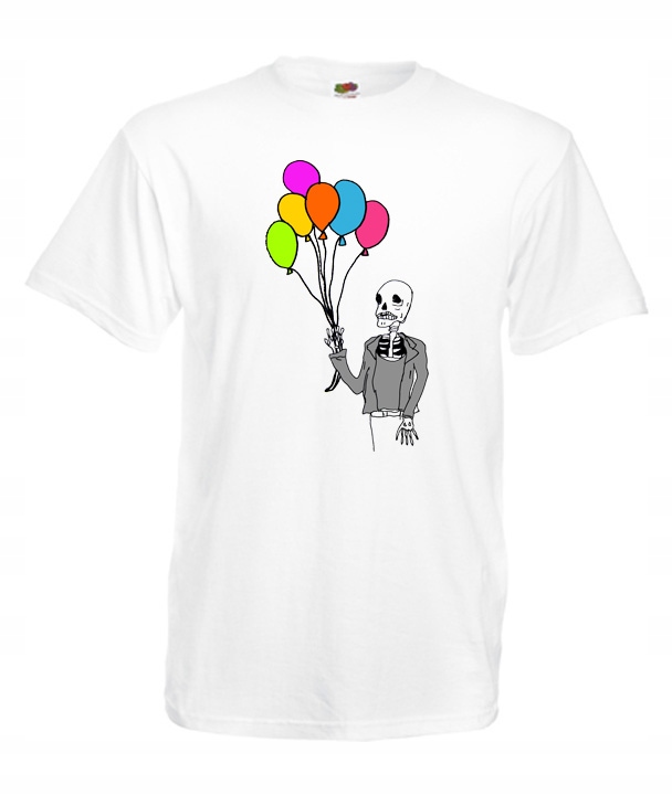 

S Koszulka Męska Czaszki Artystyczne Szkielet