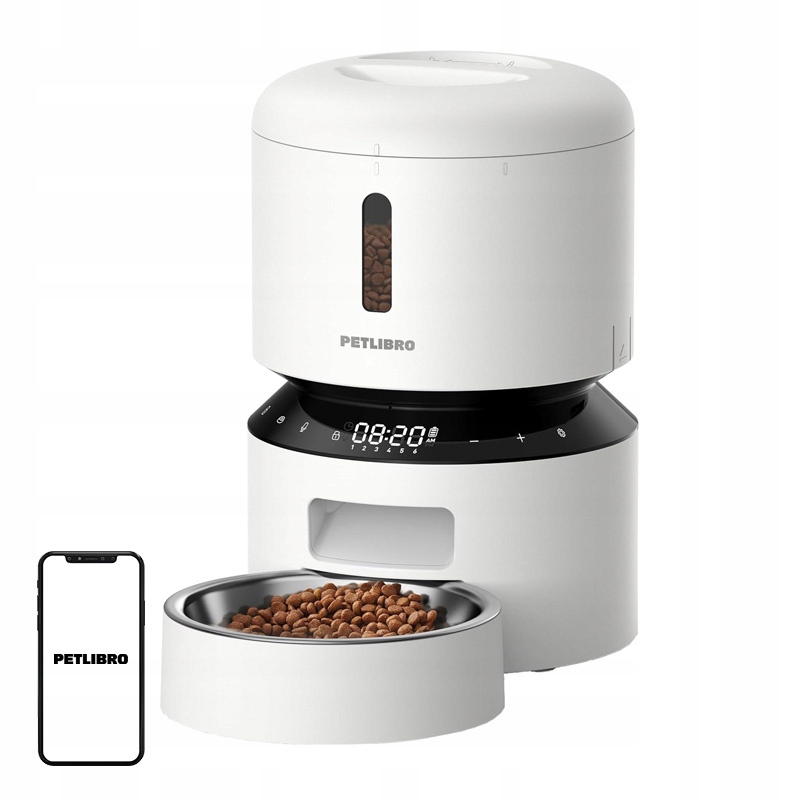 Petlibro Granary 3L Automatický Dávkovač Bílý Programovatelný