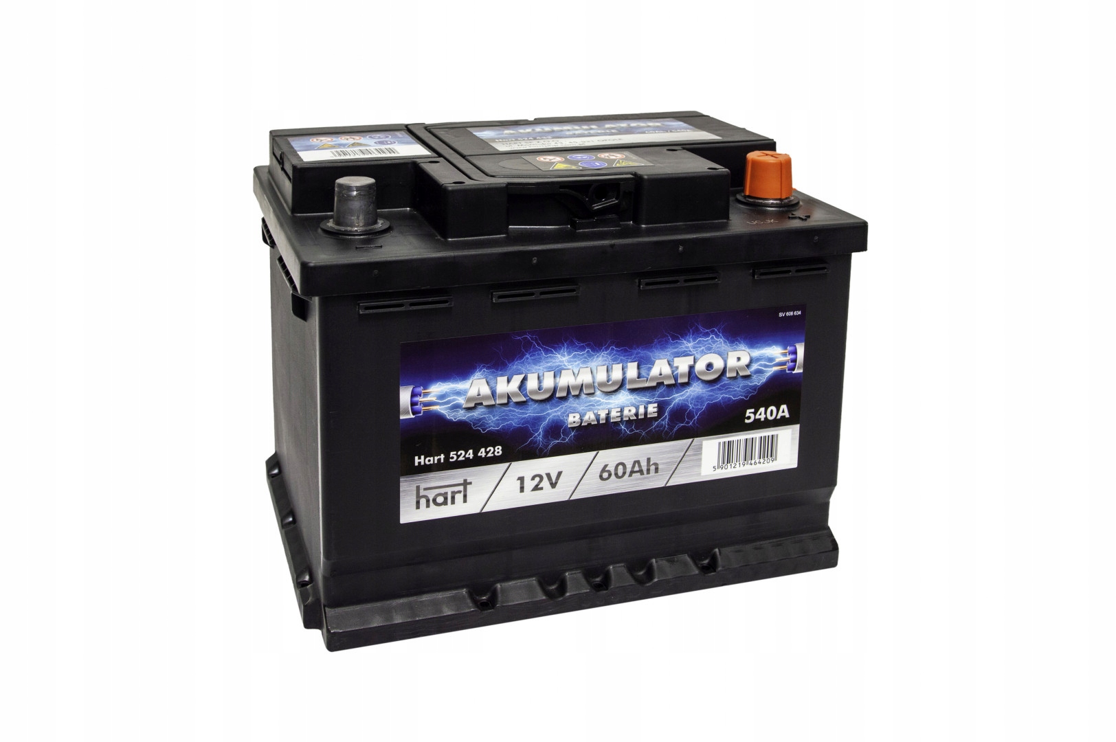 564 521 - АКУМУЛЯТОР 60AH 540A P + HART PREMIUM 242X175X175