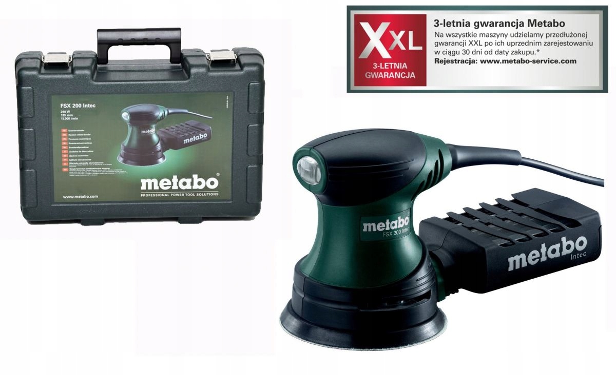 

Metabo Szlifierka mimośrodowa 125/240W Fsx 200