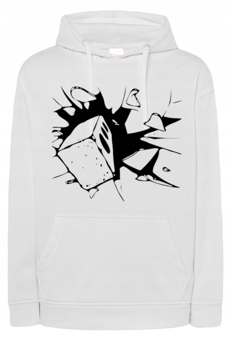 Pánská mikina s potiskem Cihla Prasklina r.XS