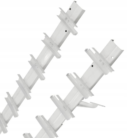 Systém vedení žaluzií Schutters-Pohyblivé desky . Ocel 109 cm Bílá