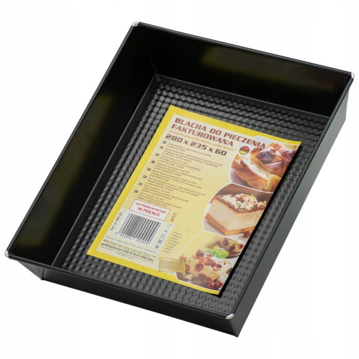 

Forma blacha do pieczenia 28x23,5x6cm fakturowana