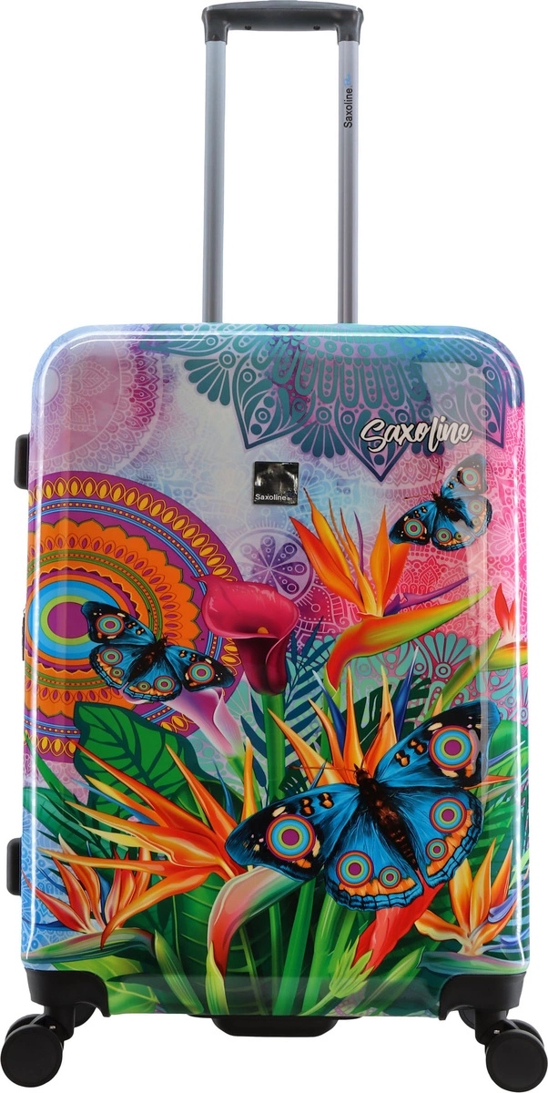 Střední kufr Saxoline Butterfly Natur 67 cm