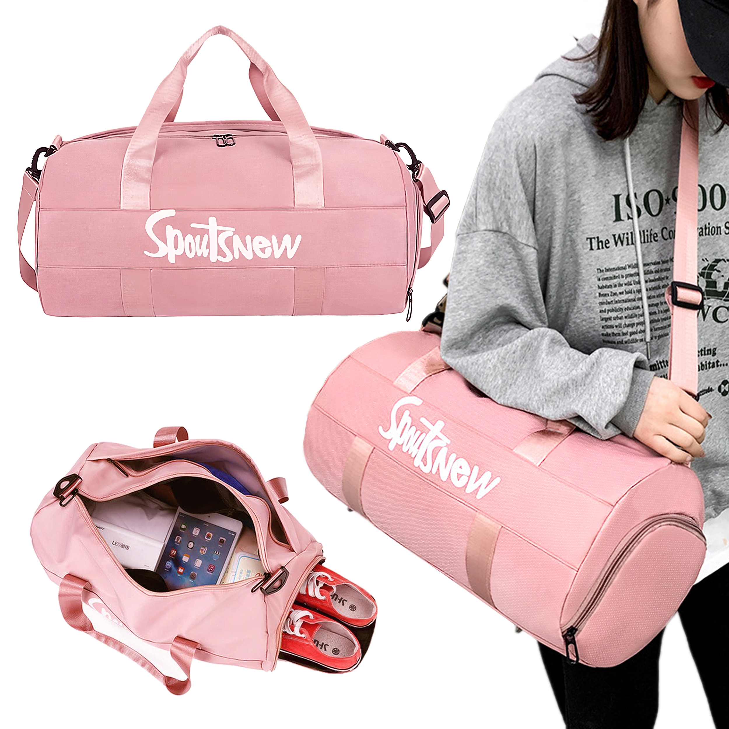 

Torba Fitness sportowa na basen Kieszeń Na Buty