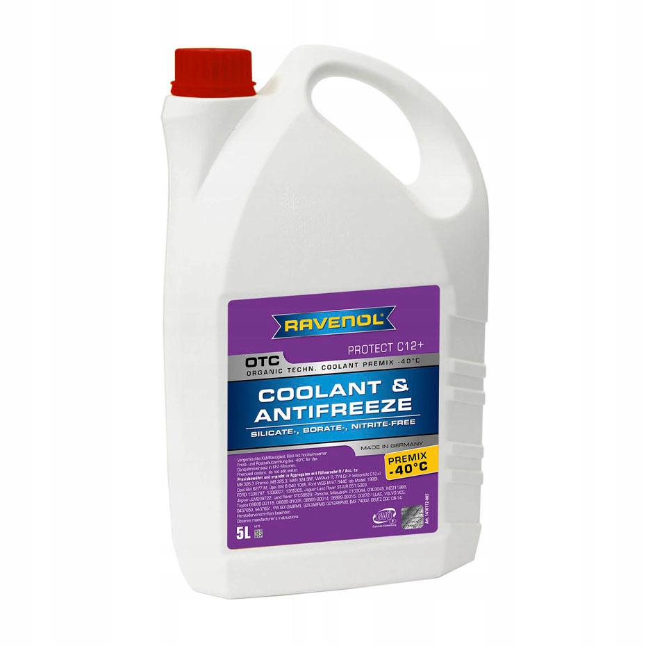 Ravenol Płyn Do Chłodnic Otc C12+ Premix -40°C 5L Różowy