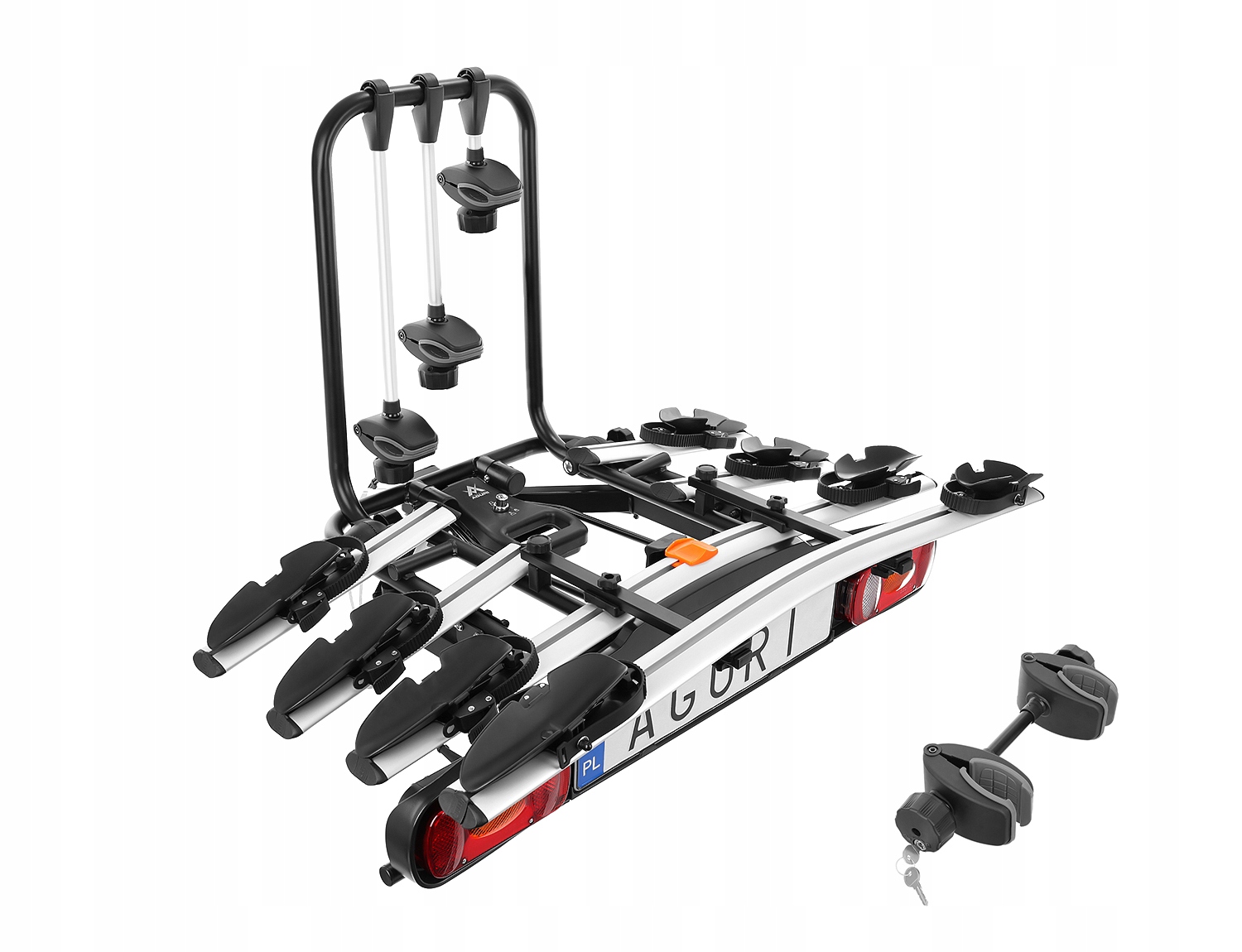 BAGAŻNIK NA HAK AGURI ACTIVE BIKE 4 ROWERY