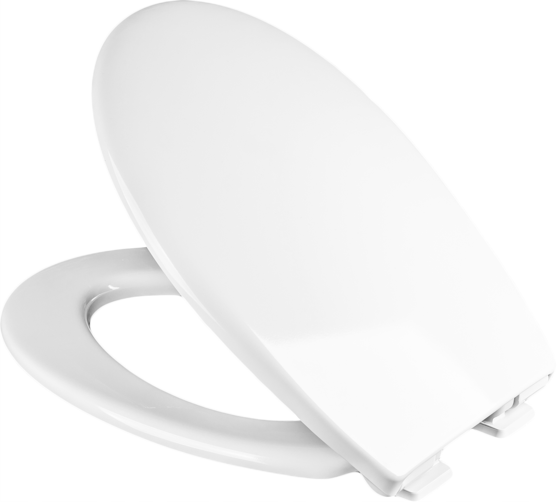 Wc sedátko s volným sklápěním, univerzální, Oválné, tvrdé, slim