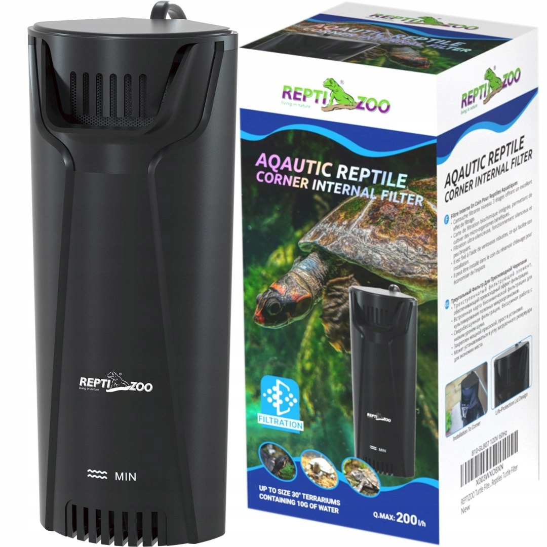 Levně Repti-Zoo Reptile Aquatic Corner Filter – vodní filtr pro želvy a obojživelníky 200