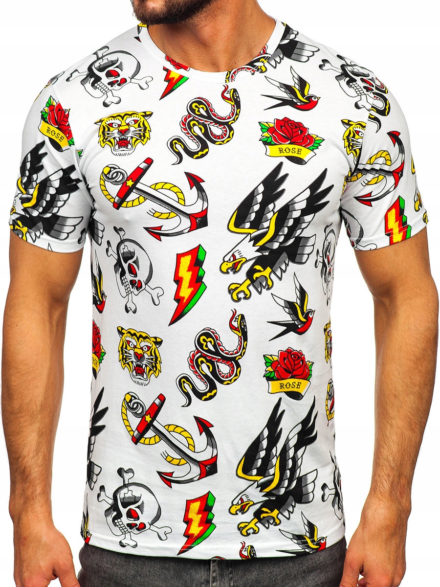 

T-shirt Koszulka Męska Biała 14962 Rozmiar_xl