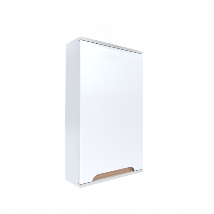 Skříňka se zrcadlem bílá 45x16x75 bílá/dub Omeble