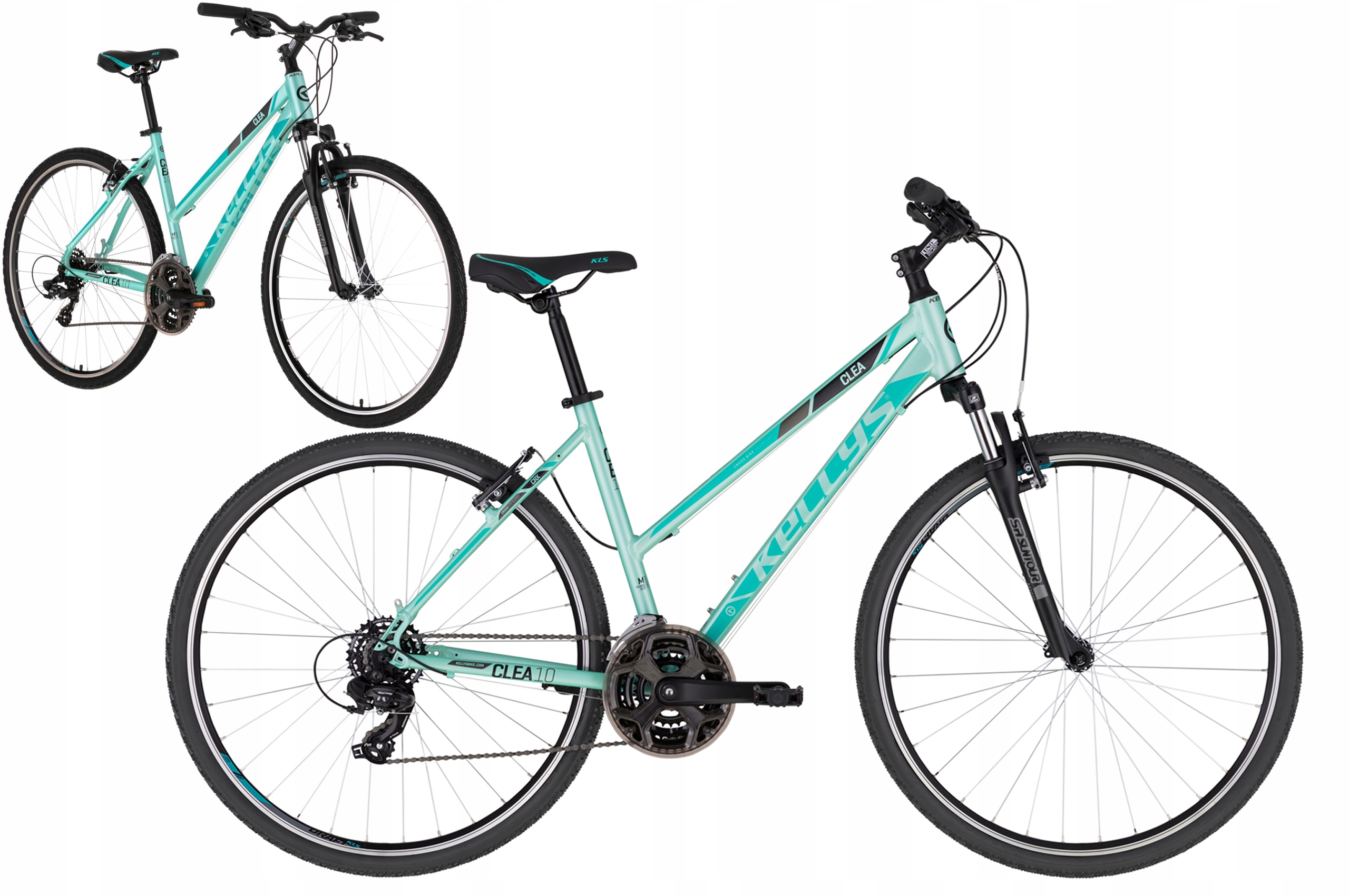 Rower 28" Crossowy Kellys Clea 10 rama S 43 cm miętowy R22
