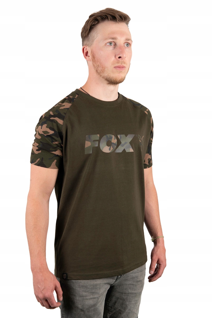 Koszulka T-Shirt Fox Camo/Khaki Chest Print T-Shirt XL