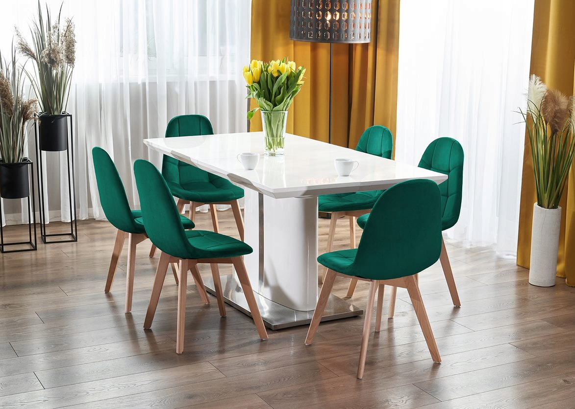 KRZESŁO skandynawskie TAPICEROWANE pikowane EAN (GTIN) 5900410322370