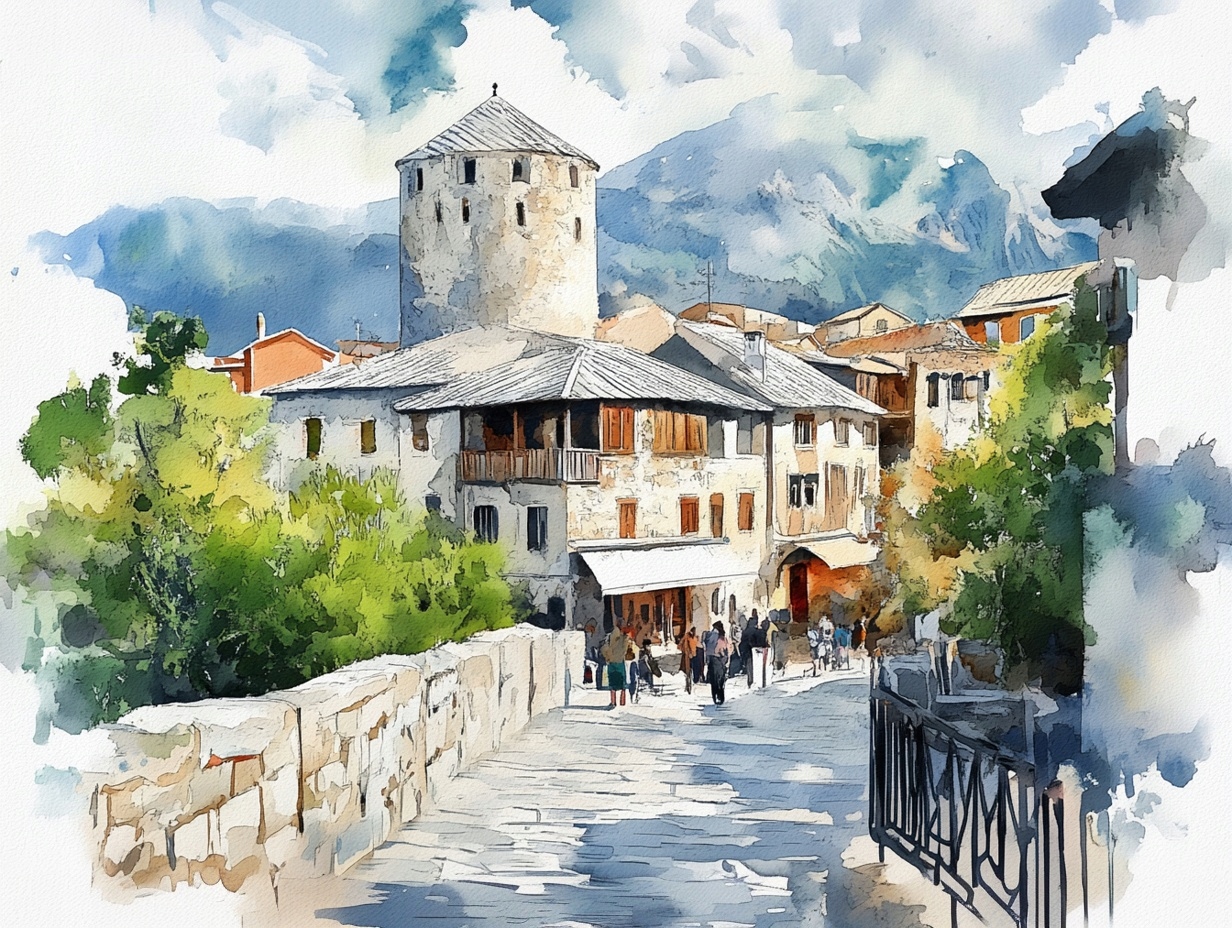 Obraz Na Plátně Canvas Město Bosna Hercegovina Mostar Starówka 80x60