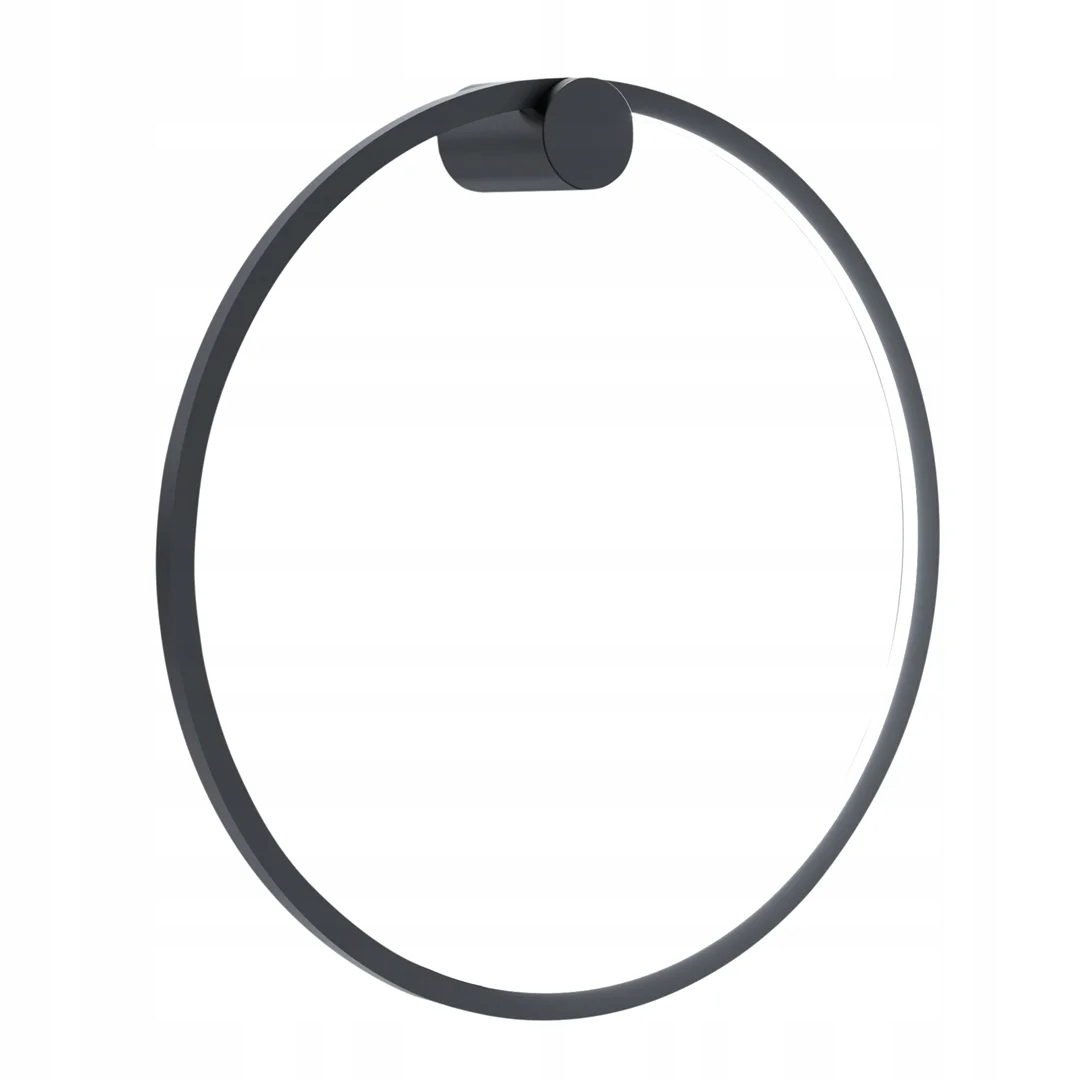 Milagro Saturno Led kúpeľňové nástenné svietidlo čierne Ø50 cm 25 W IP44