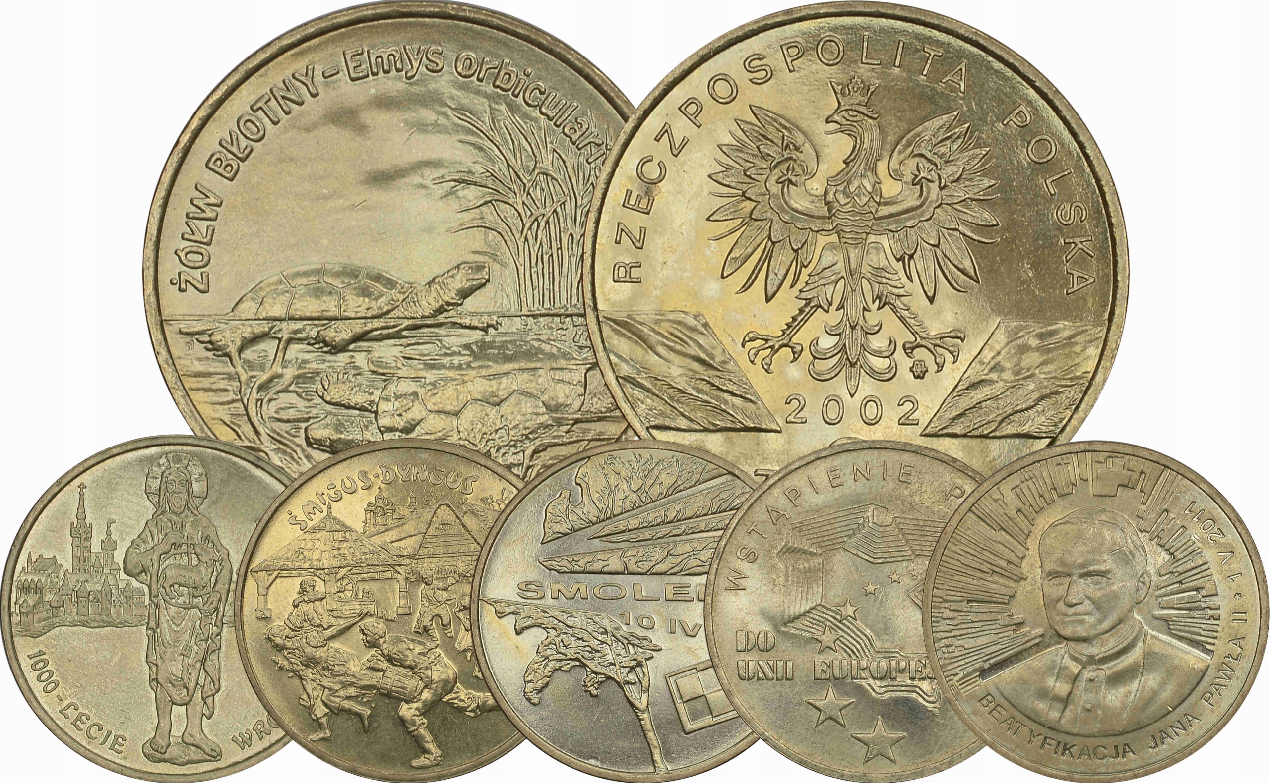 3.III RP, ZEST.MONET 2 ZŁOTE SZT.6