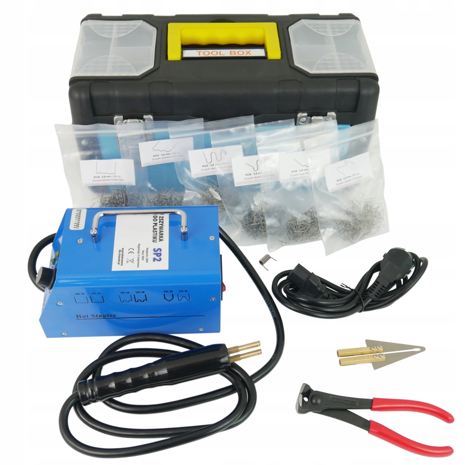 Sešívačka na opravu plastů SP2 50W 601 Ks sponek Spirálová sponka