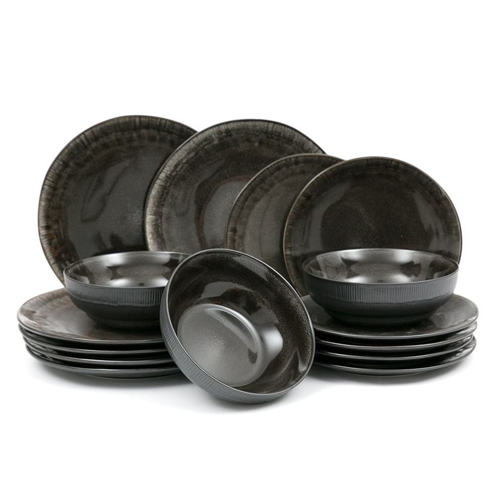 Черная посуда купить. Набор черной посуды. Черные керамические тарелки. Черная тарелка керамика. Черная керамическая посуда.