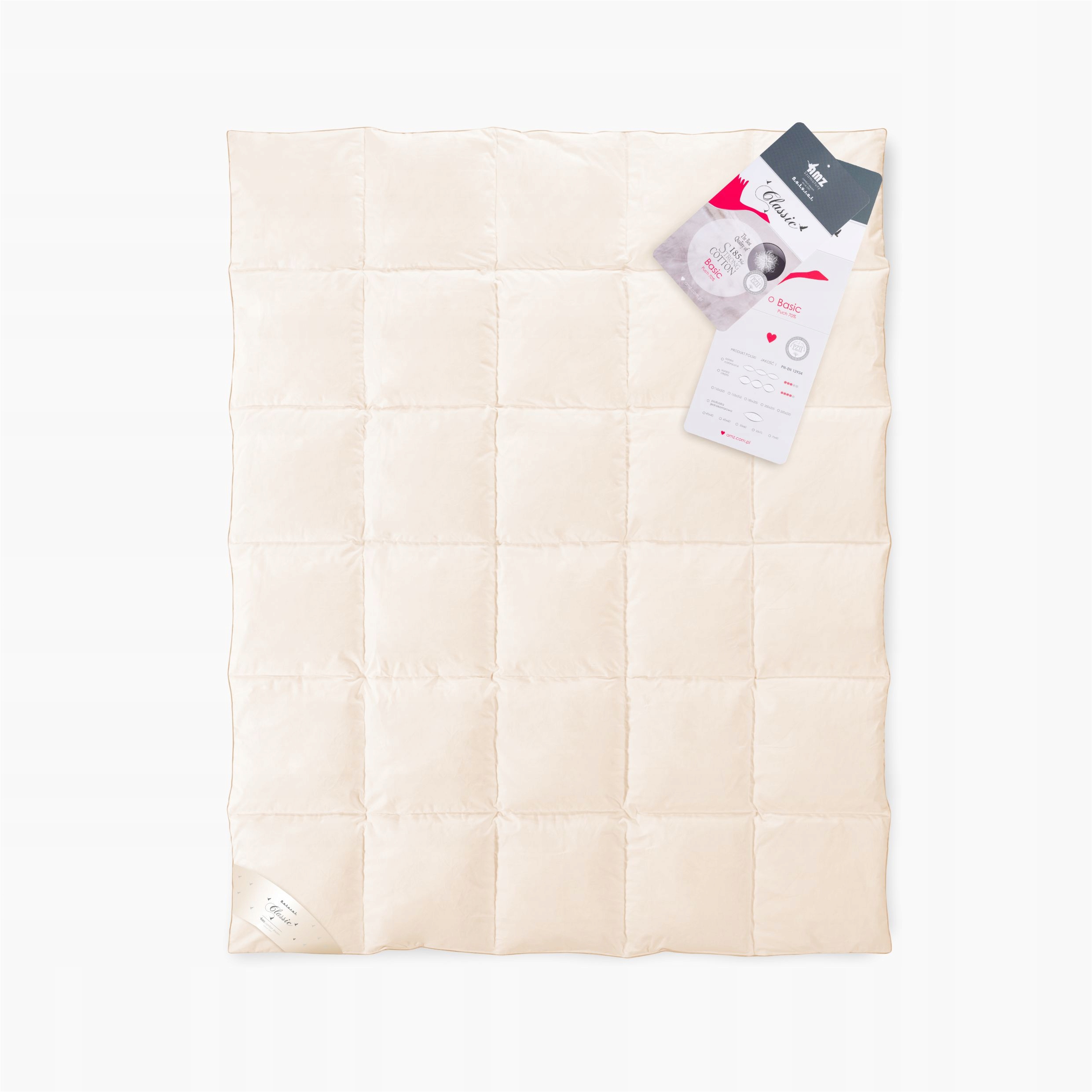 Kołdra całoroczna BASIC (70% puch) 180 x 200cm AMZ
