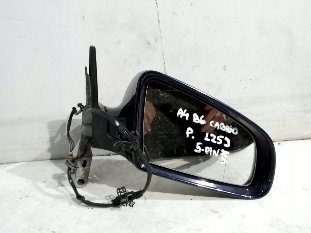 Audi A4 B6 Cabrio mirror right elektr 5 PIN LZ5J UK