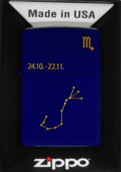 Zapalovač Zippo Zodiac Scorpio Design skorpoin 60006939 Větruodolný Ben