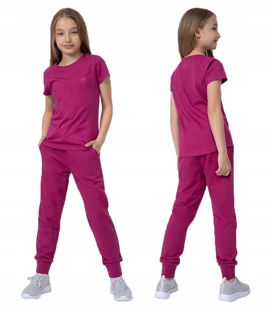 

Spodnie Dresowe Dziewczęce 4F Junior Sportowe Dres