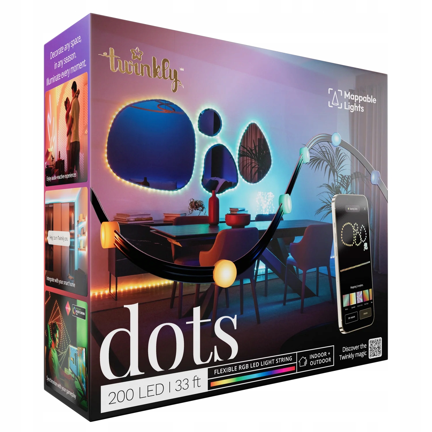 Inteligentná páska Twinkly Dots 200LED Rgb 10 m