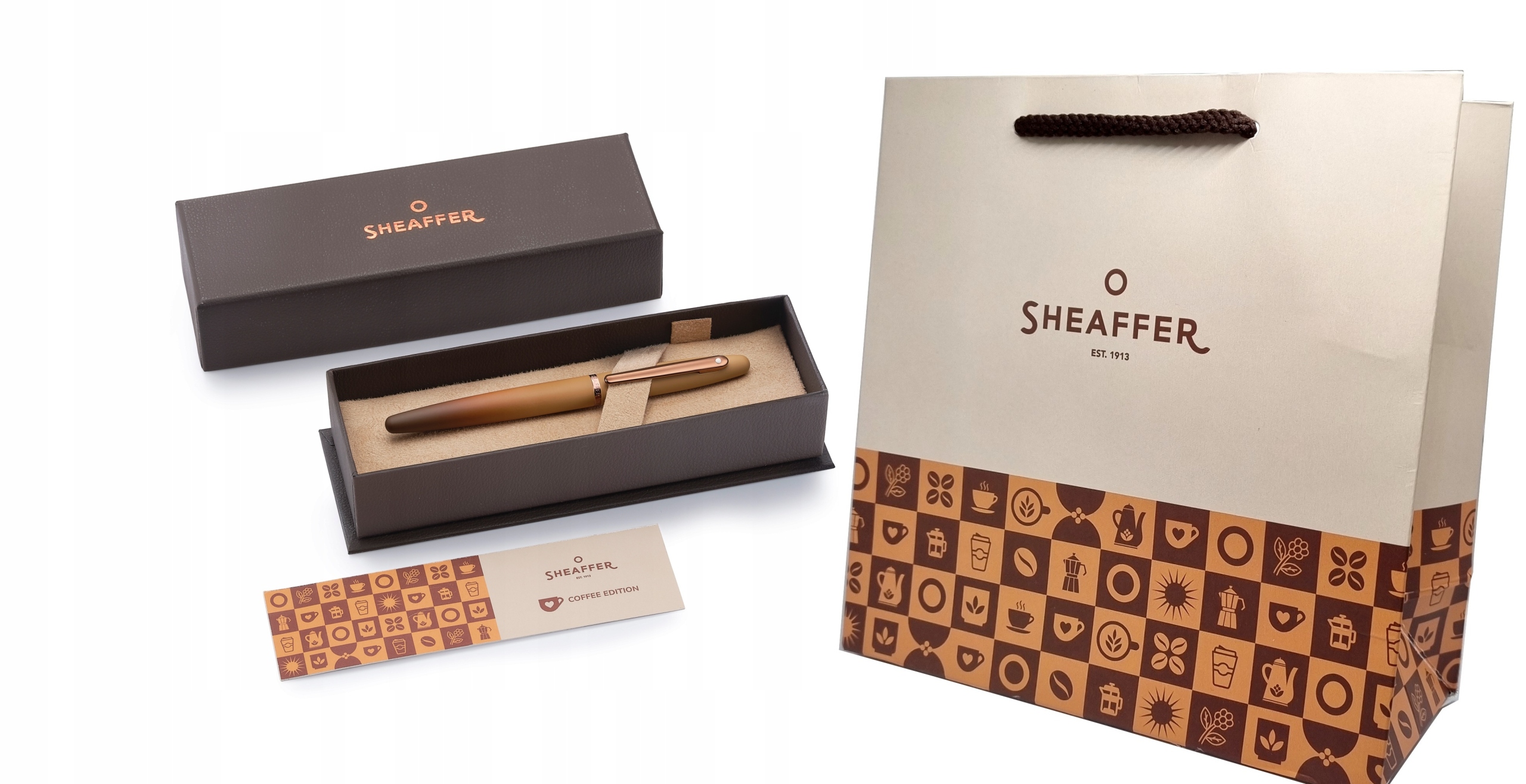 Sheaffer Pióro kulkowe Vfm Coffee Edition Pvd 9428 torba prezentowa