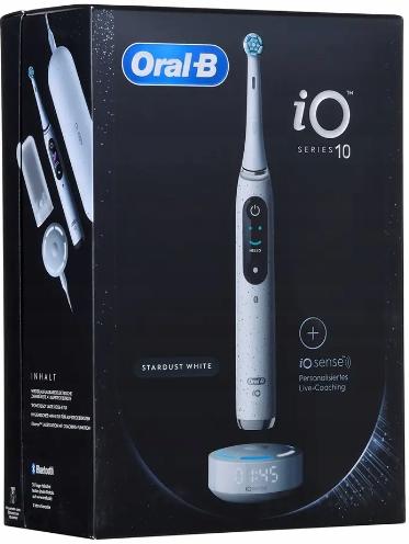 Oral-B iO10 Series 10 біла магнітна зубна щітка