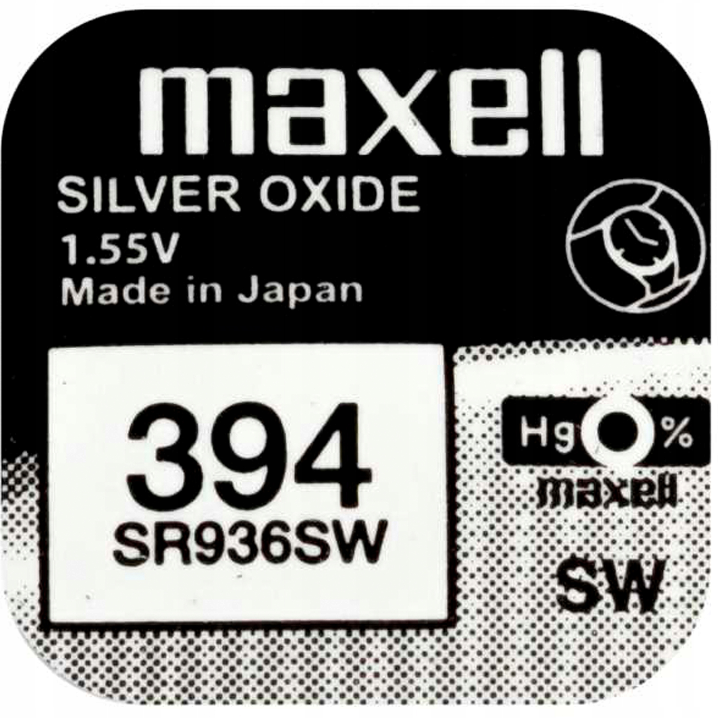 Аккумуляторная батарея MAXELL srebrova 394 SR936SW 1,55V 1szt