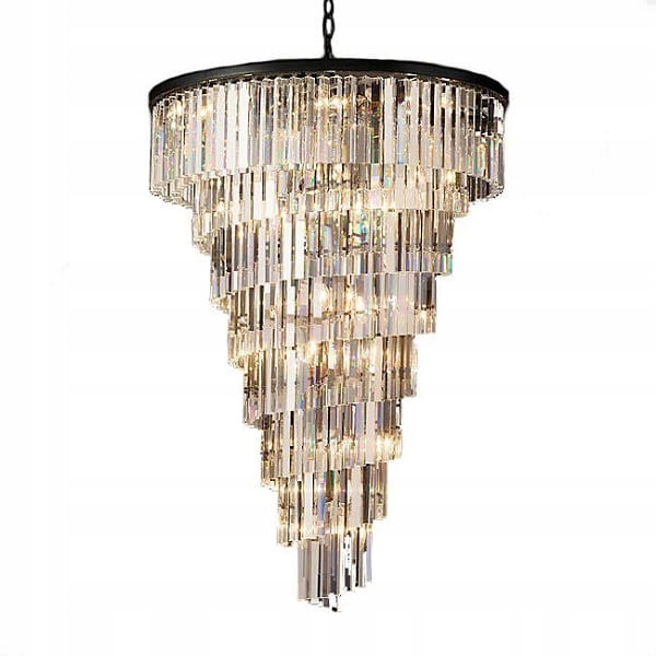 Hereford Spiral krištáľový luster 80 cm