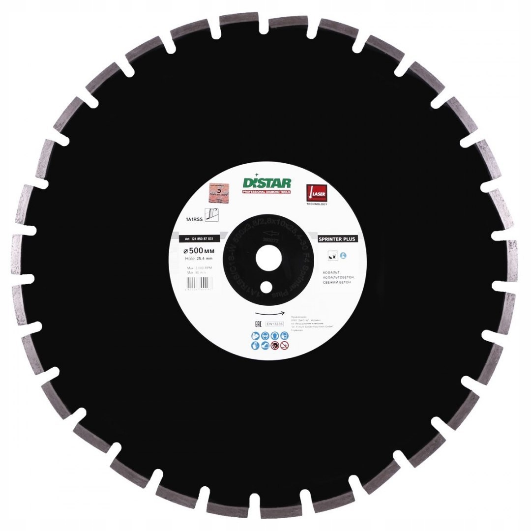 Diamantový kotouč 1A1RSS 600 mm x 25,4 F4 mm Asfalt