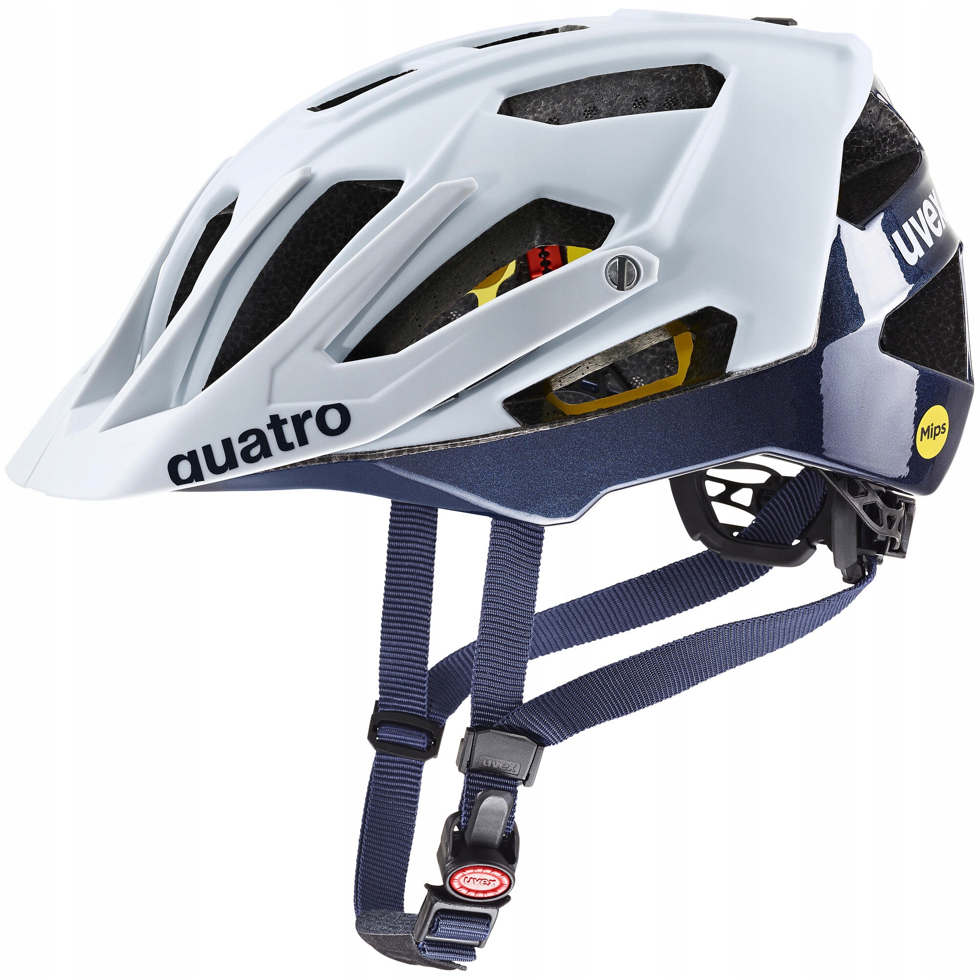 Cyklistická přilba Uvex Quatro CC Mips cloud-deep space matt 56-61 cm Enduro