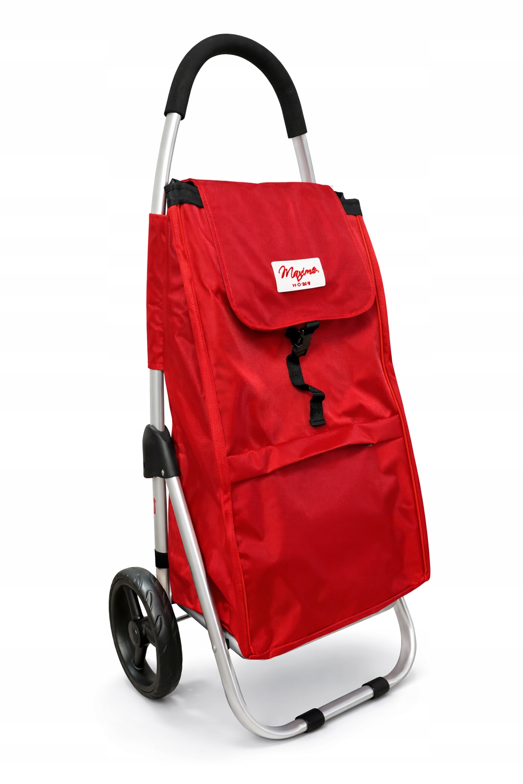 Nákupní vozík červený 67 l Hliníková konstrukce, velká kola