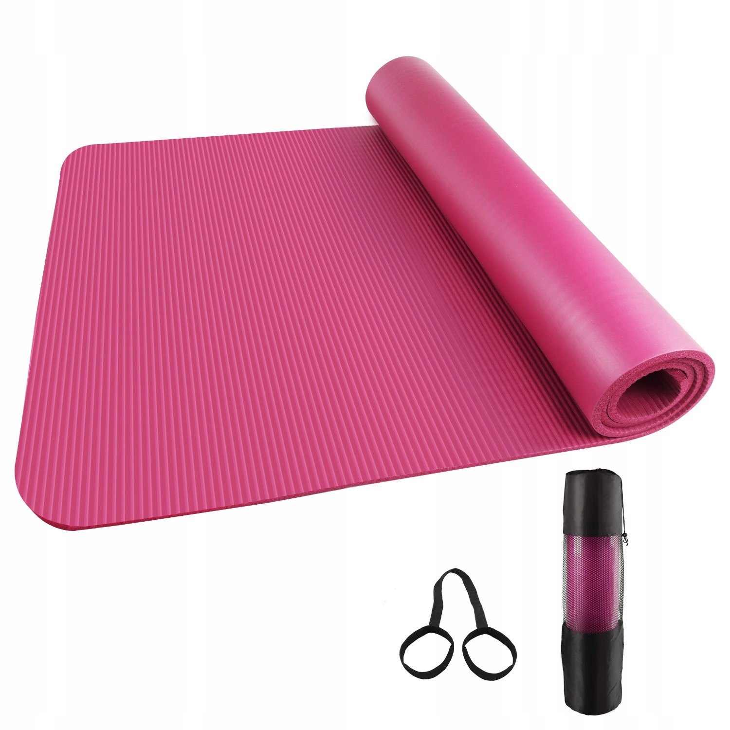 

Mata do ćwiczeń Gruba Jogi Fitness 185x80x1 Pink
