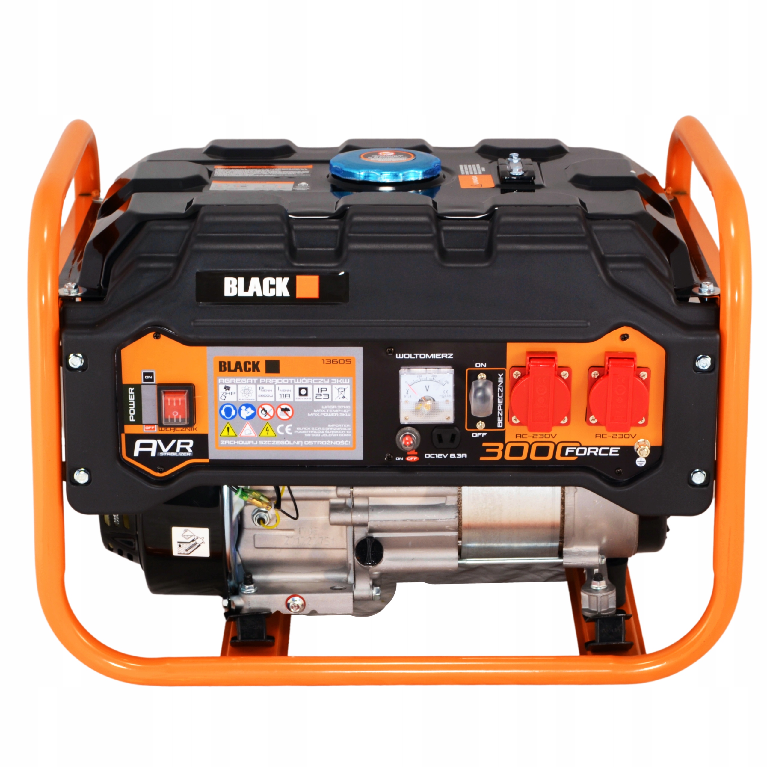 AGREGAT PRĄDOTWÓRCZY 230V 7HP 2800W AVR Maksymalna moc 2800 W