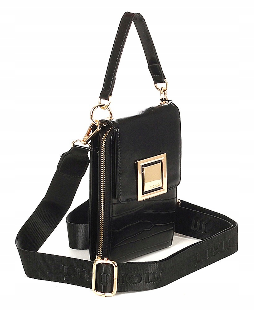 Monnari Efektowna torebka listonoszka Dwie kieszenie Rowerowka Phone Bag
