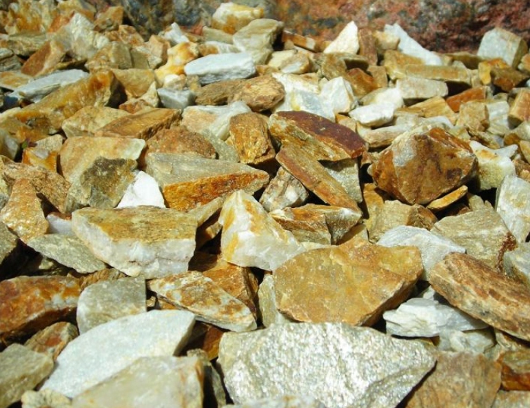 Kora Kamienna Gold Kwarcyt, Grys Łupek 11-32mm 1000KG Big Bag tona
