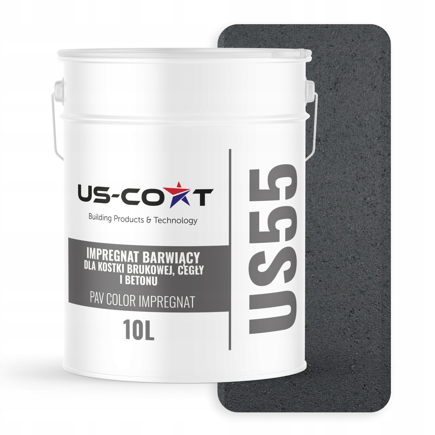 Farbiaci Impregnát Na Dlažobné Kocky Betónových Tehál Farba Šedá Antracitová 10 L
