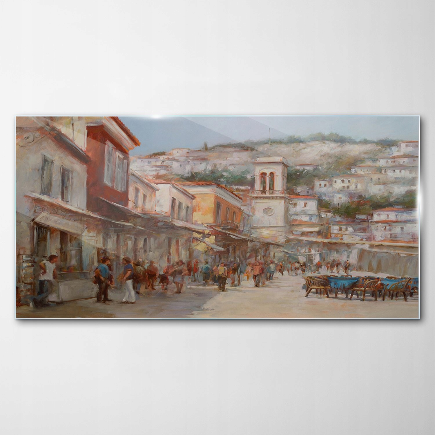 Sklenený obraz Dekor Ostrov Hydra Voda Ocean 120x60