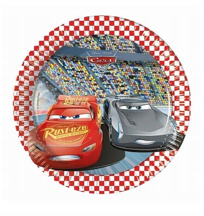 

Talerzyki papierowe Cars 3 samochody 8 szt