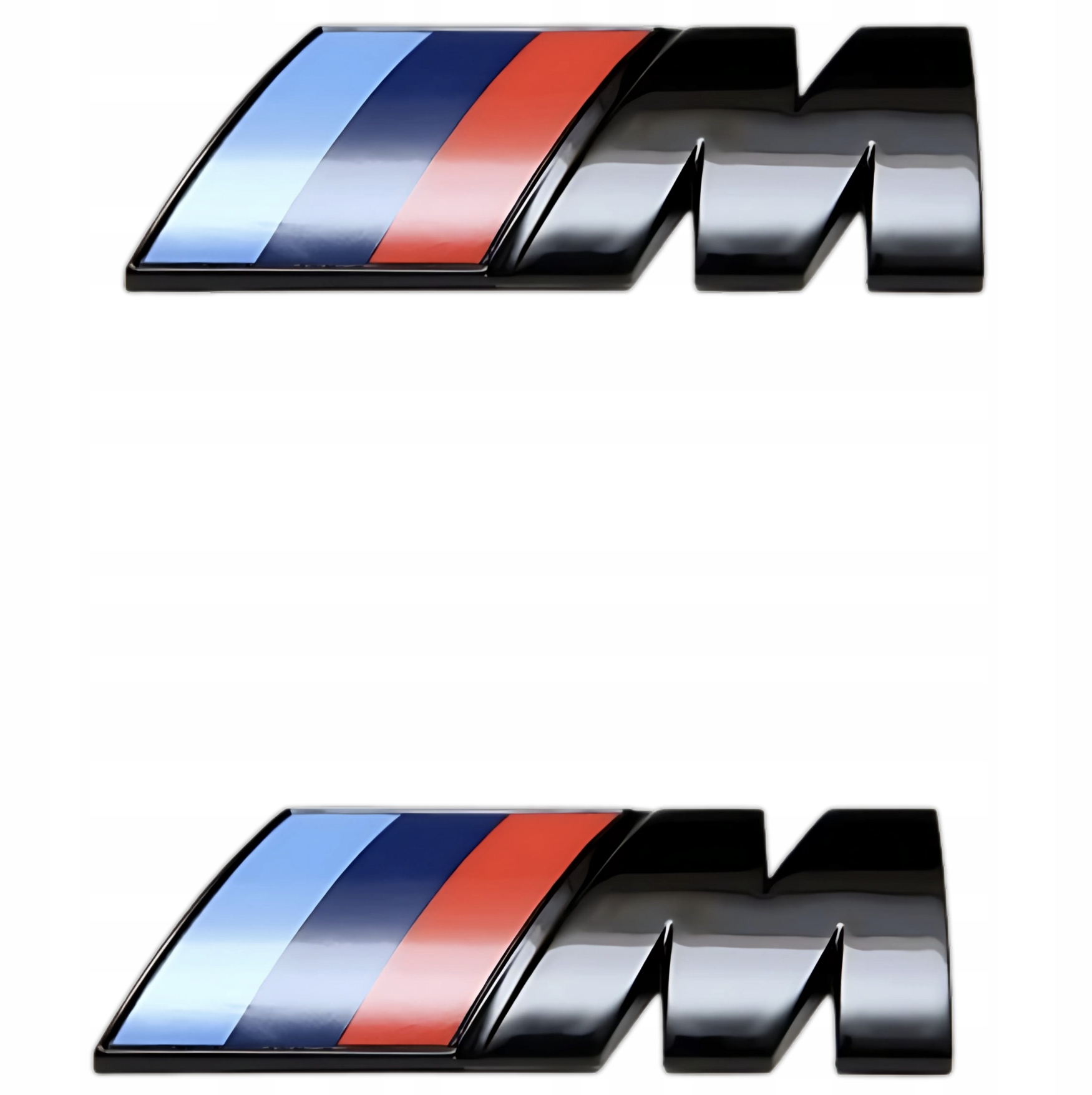 Emblemat Znaczek Na Błotnik Klapę Bmw M-power 45x15mm Czarny Połysk