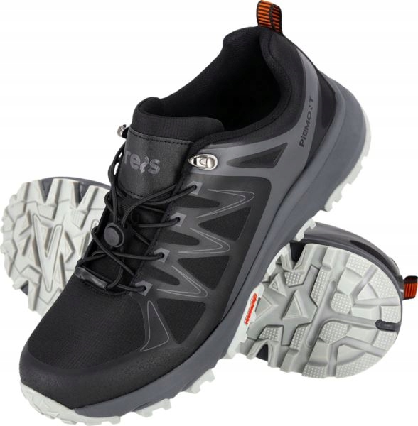 Buty sportowe półbuty trekkingowe męskie Piemont czarno/szare Komfort r. 44